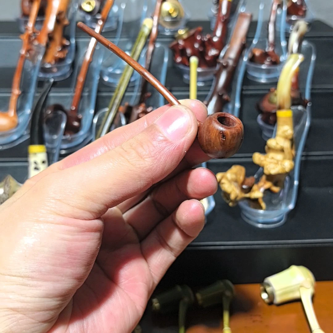 大***鱼贵州檬子木烟斗，粗中两用