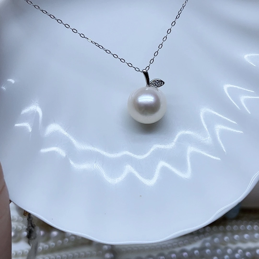 淡水珍珠银S925镶嵌颈饰