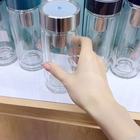 万象玻璃双层V147L，钛银255毫升