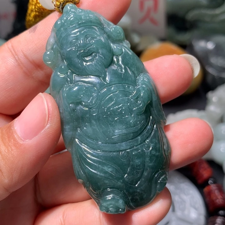 翡翠未镶嵌颈饰保真天然A货翡翠