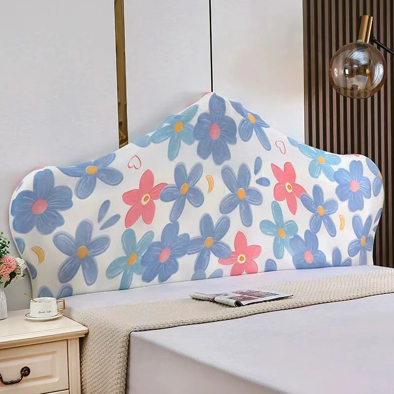 弹力萬能床头罩床头套防尘罩弧形半圆欧式实木异形软包床头套通用