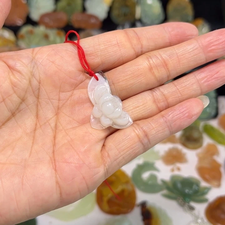 蛇纹石玉未镶嵌吊坠(赠链)