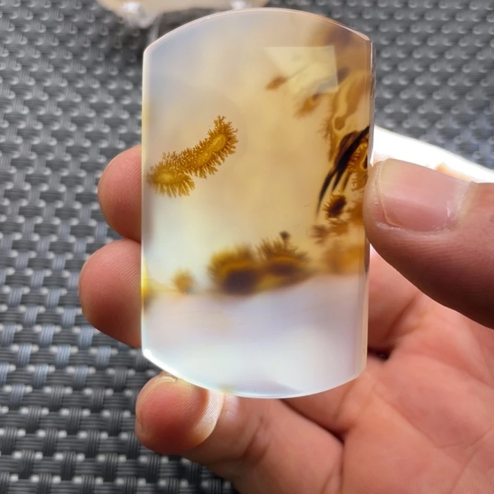未镶嵌颈饰玛瑙/玉髓狼**抱