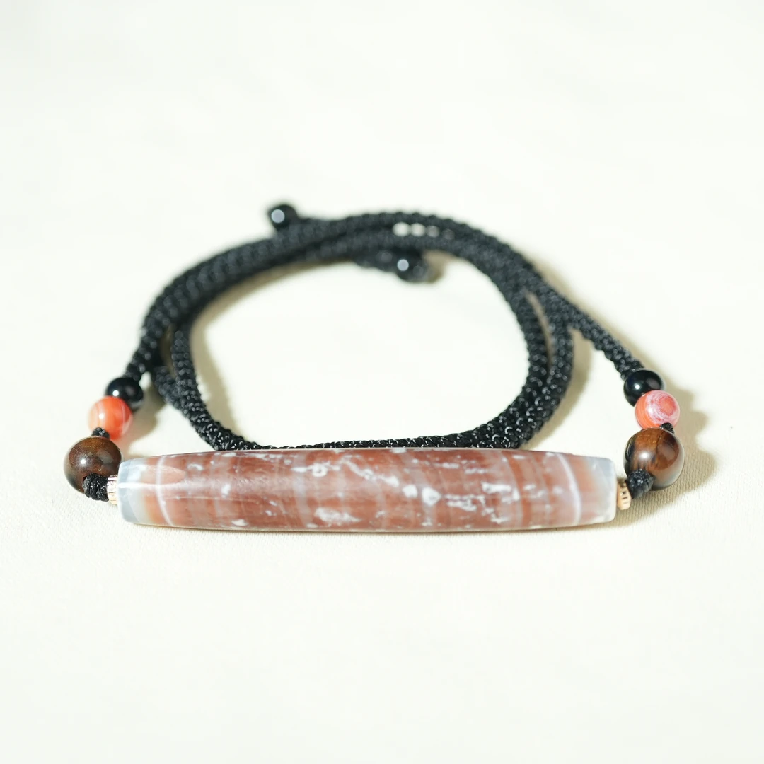 十九世纪玛瑙管珠项链【古珠精选】AAJJ2412132007