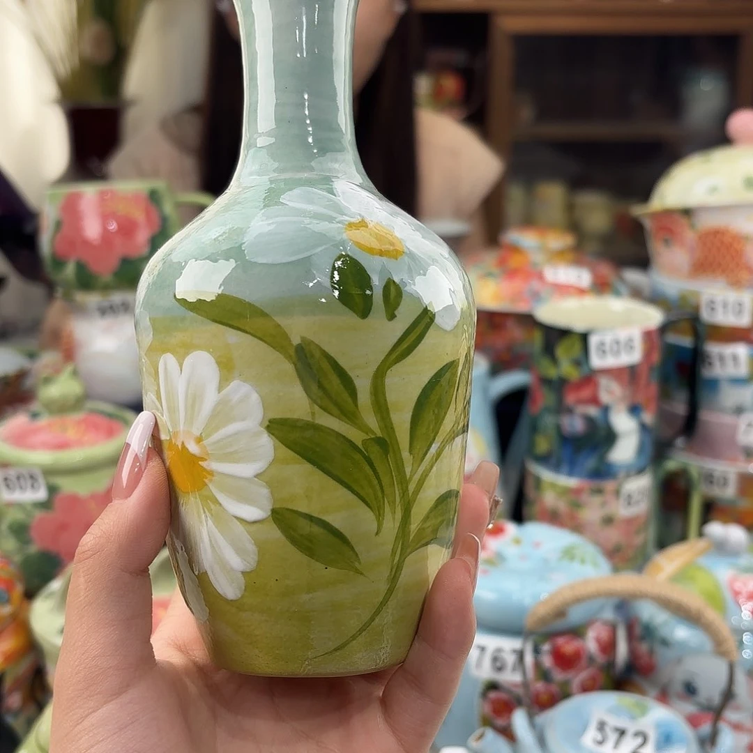 瓷片景德镇手绘高温釉下彩陶瓷茶具