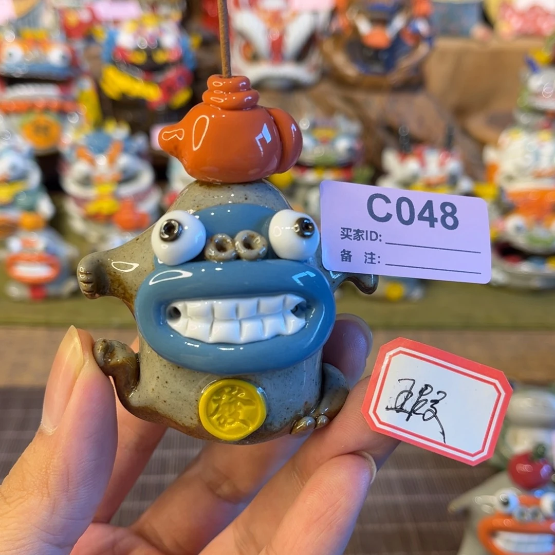 泥塑纯手工茶宠摆件