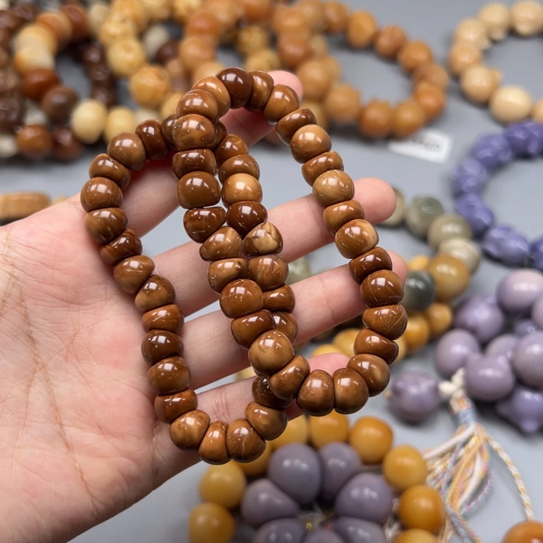 吊坠菩提根/象牙果A528蒜瓣10-11mm通货一串随机