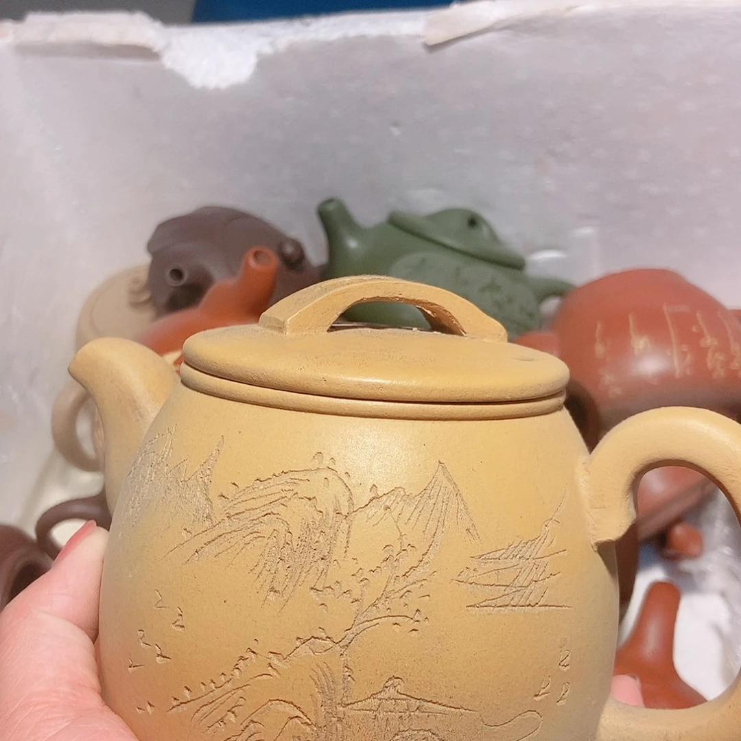 茶壶紫砂宜兴紫砂全手工制作工艺放福利