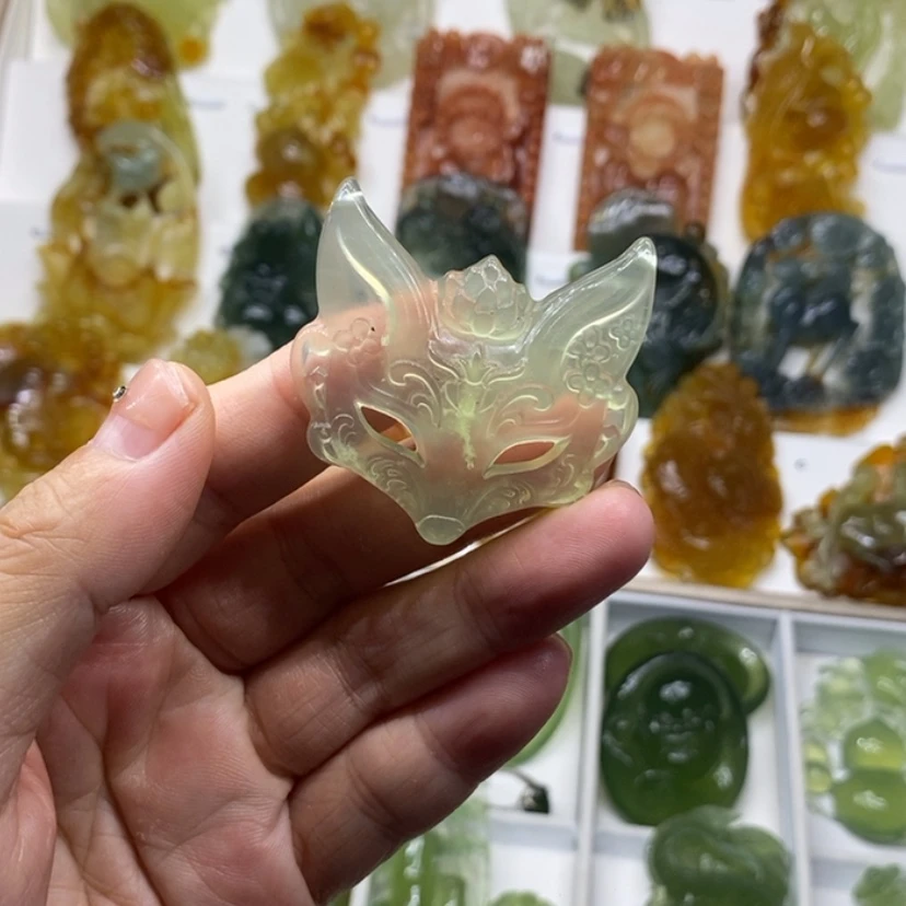 【闪购商品】蛇纹石玉未镶嵌颈饰