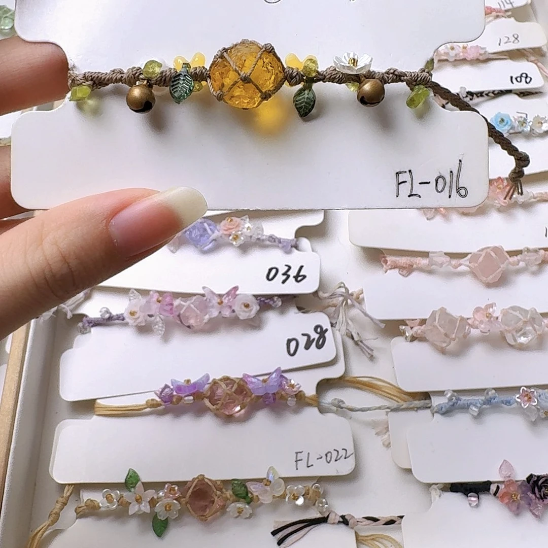 石英石纯铜锡合金纯铜016手链