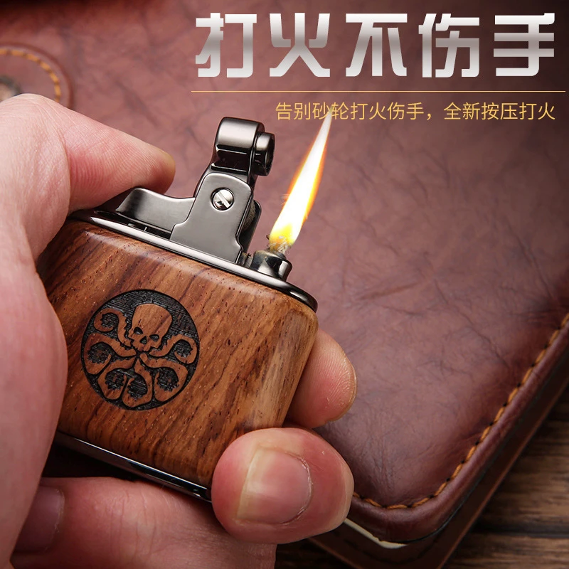 抖音网红同款复古百诚清悦檀木怀旧老式个性男士礼品潮