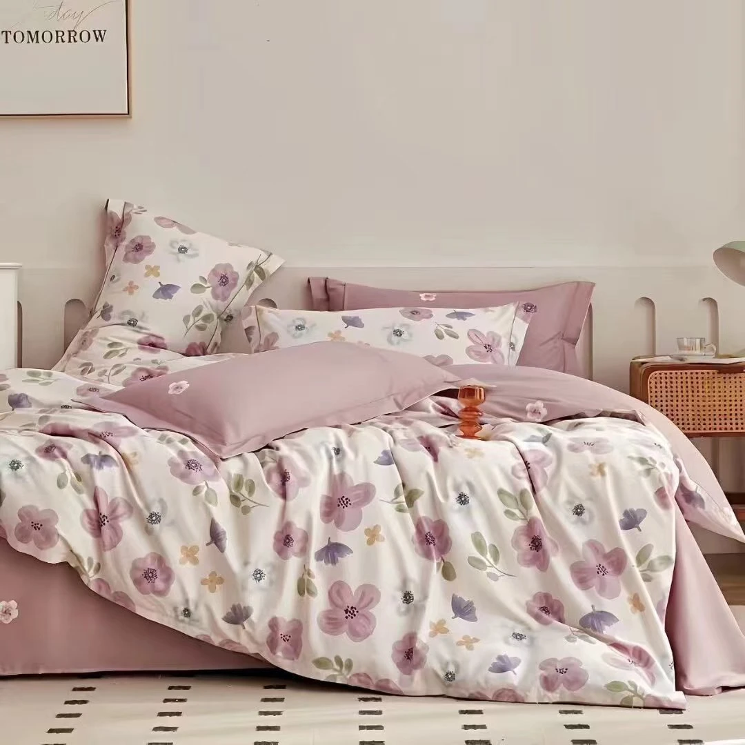 100%纯棉斜纹被套链接--加厚时尚印花温馨可爱单人被套双人被套