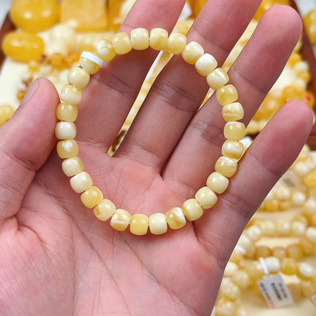 未镶嵌蜜蜡手链7+