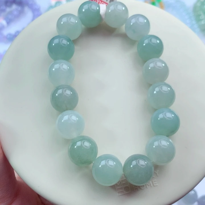 翡翠未镶嵌手链卡12.5