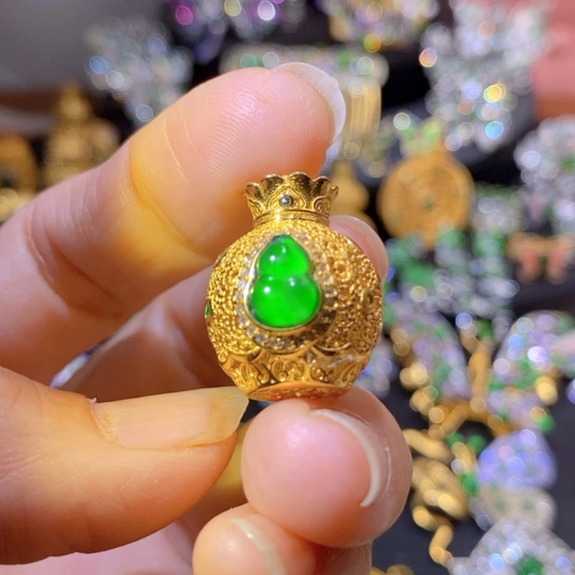 【闪购商品】银S925镶嵌挂件翡翠