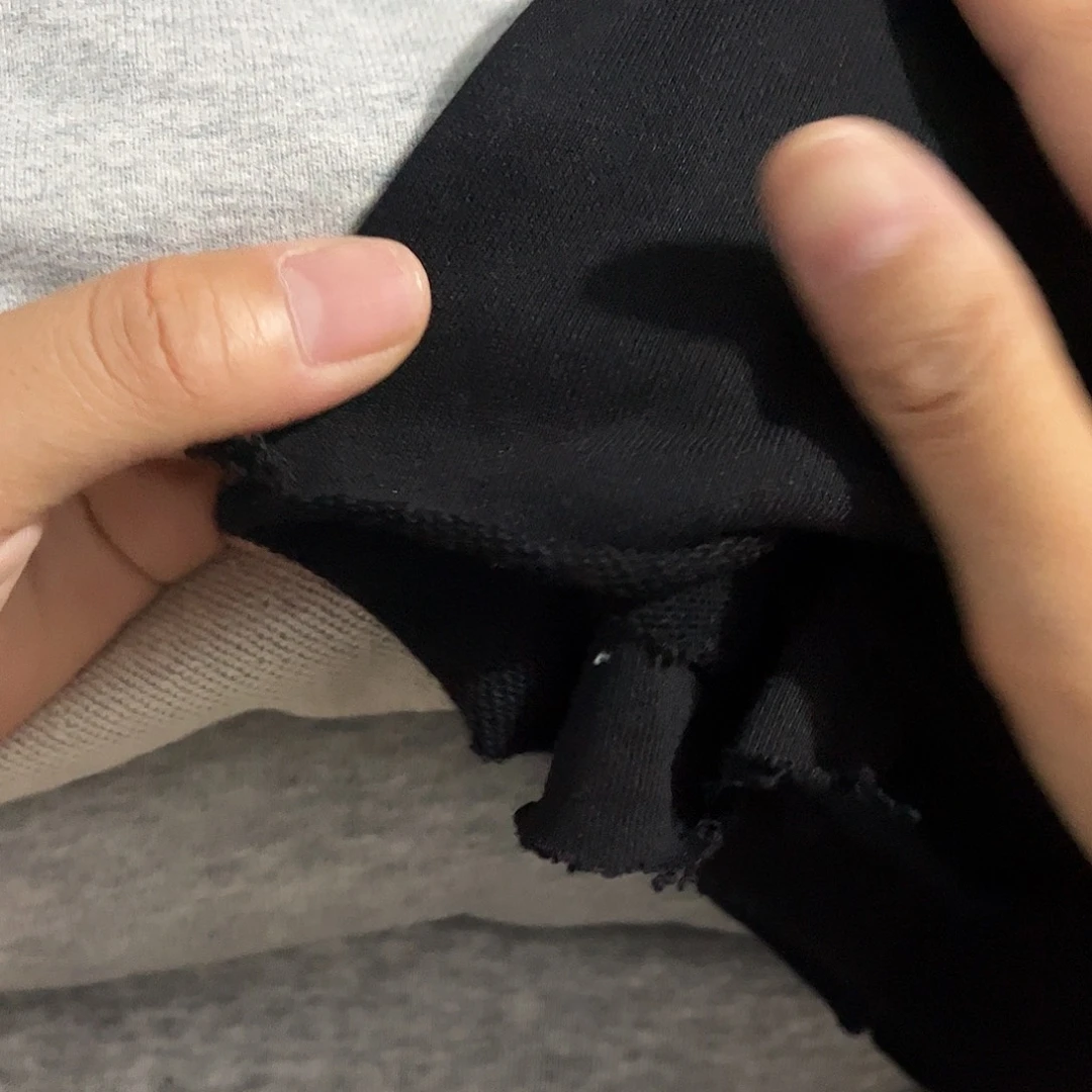 无***生花灰色毛圈厚1米长黑色纯棉毛圈1米长带螺纹