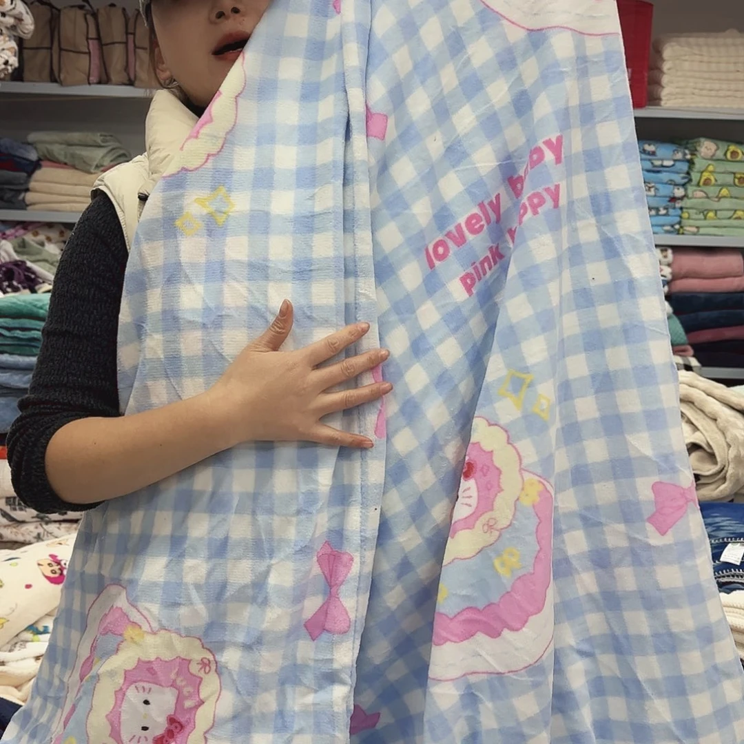 羊驼毛200.230牛奶绒被套，有蹭脏，孤