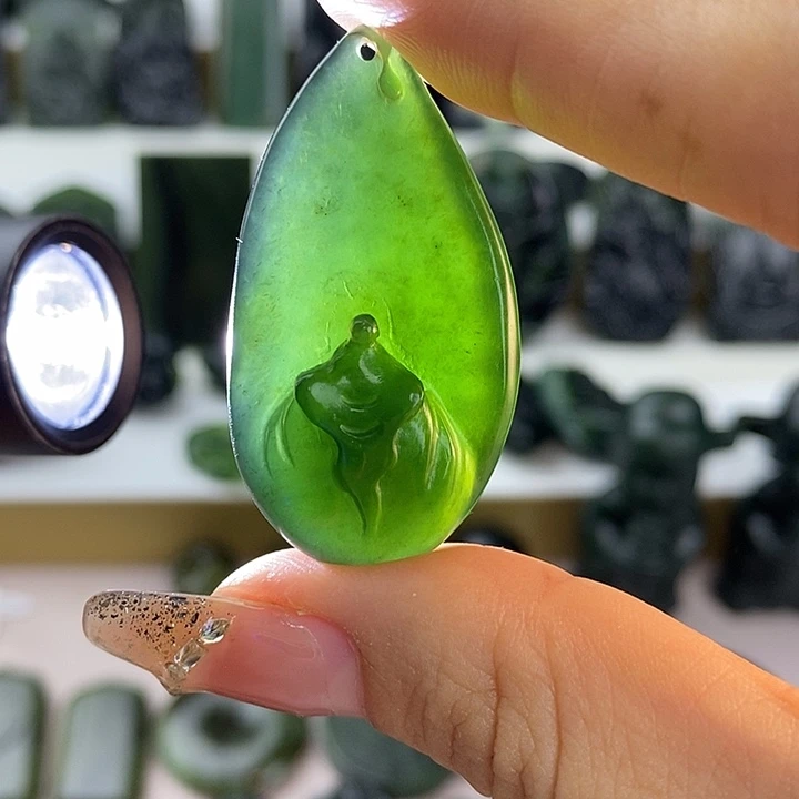 蛇纹石玉未镶嵌悟道生财