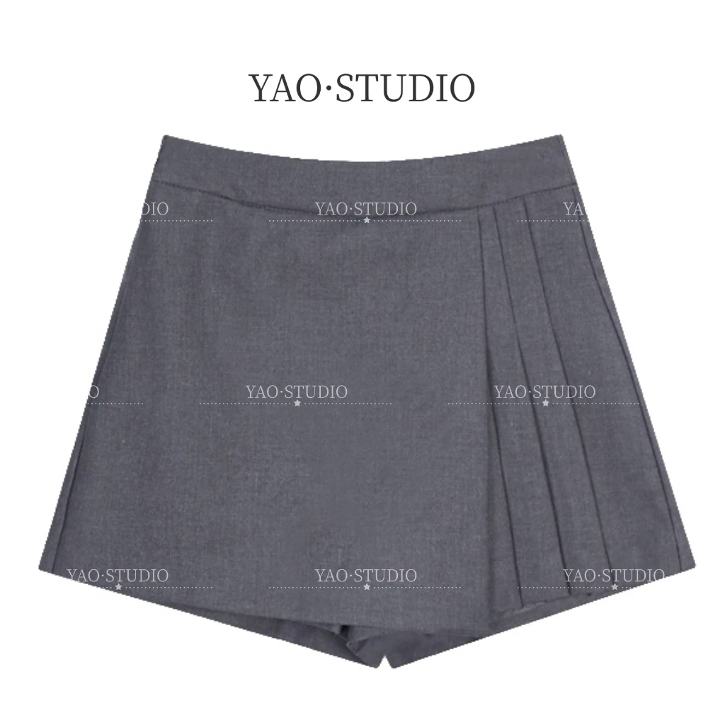 翩翩少女~2025显瘦简约短裤裙裤洋气高腰休闲百搭气质裤裙