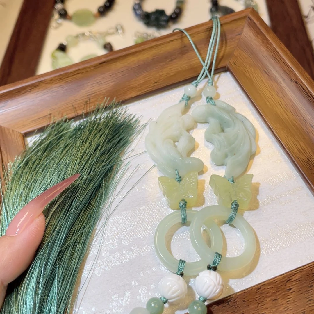 未镶嵌蛇纹石玉手链