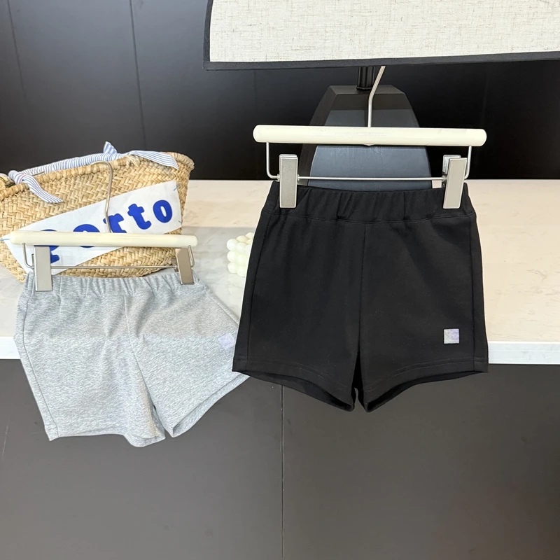 【现货】leomama夏装女童洋气裤子2025夏季款儿童纯色百搭休闲短裤