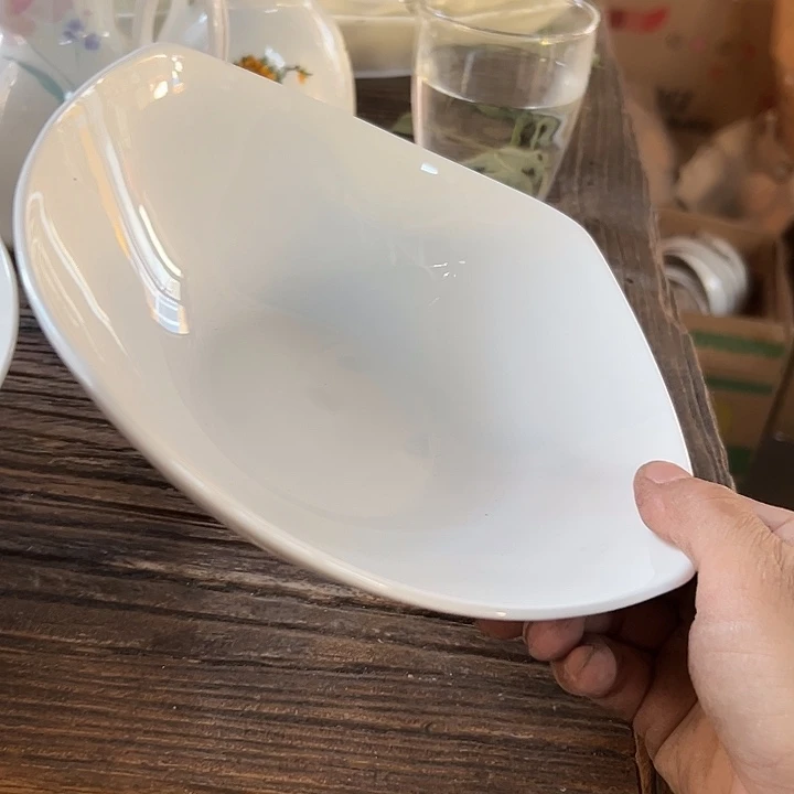 又***蓝国营尾货骨瓷方盘一个