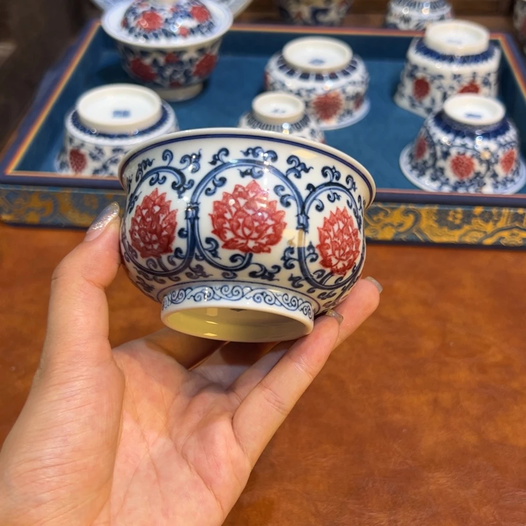 摆件景德镇陶瓷茶器百宝箱