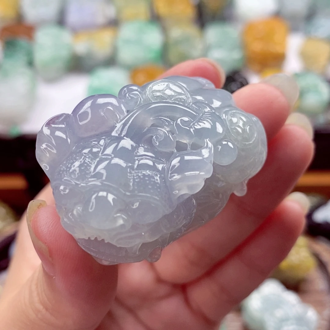 颈饰18K金镶嵌翡翠翡翠