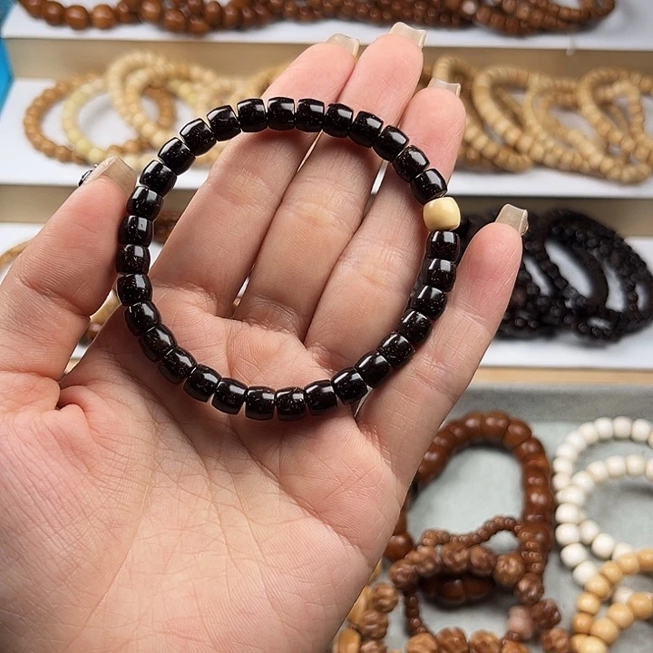 椰蒂手串6*7直切椰蒂单圈手串