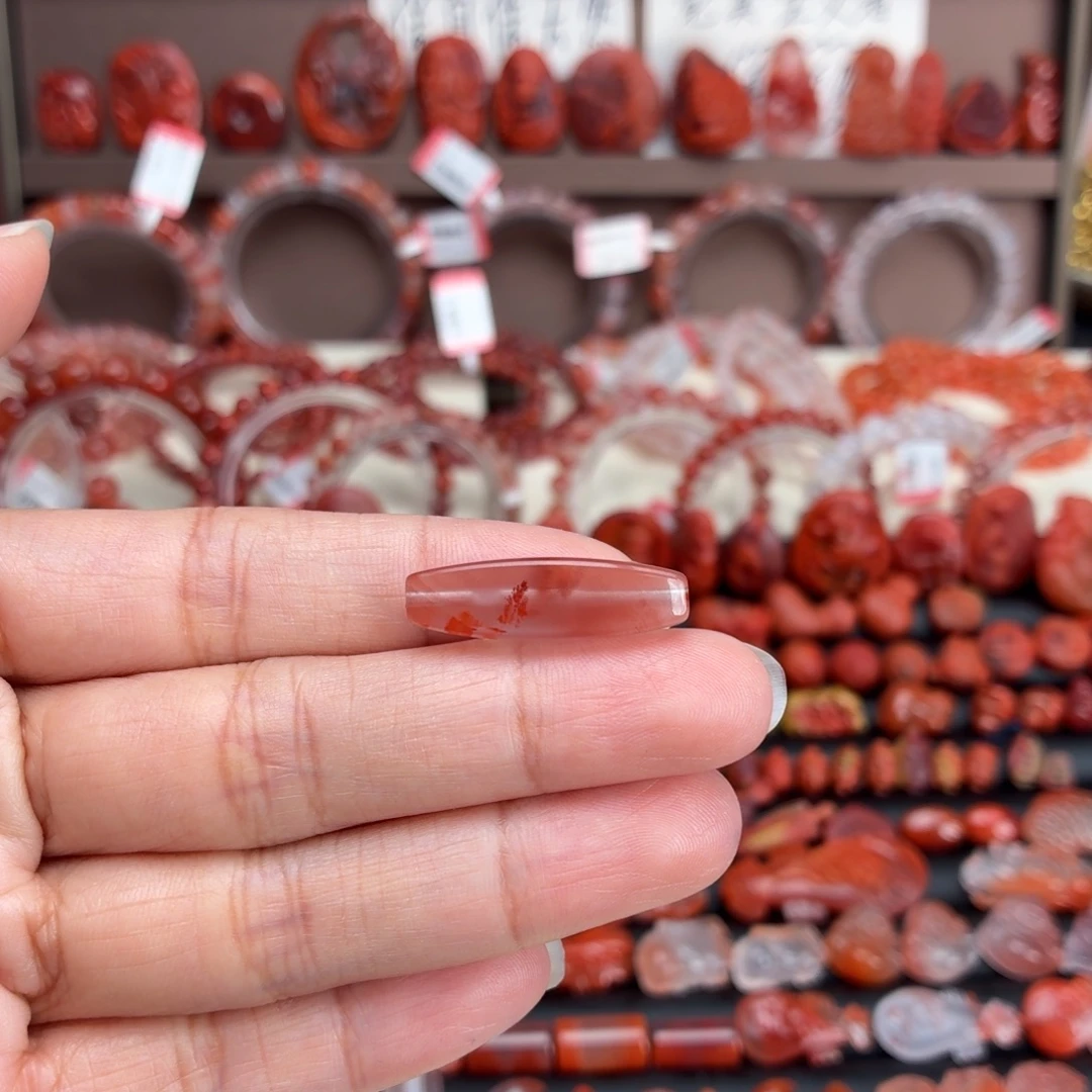 南红玛瑙未镶嵌颈饰勒子27*8