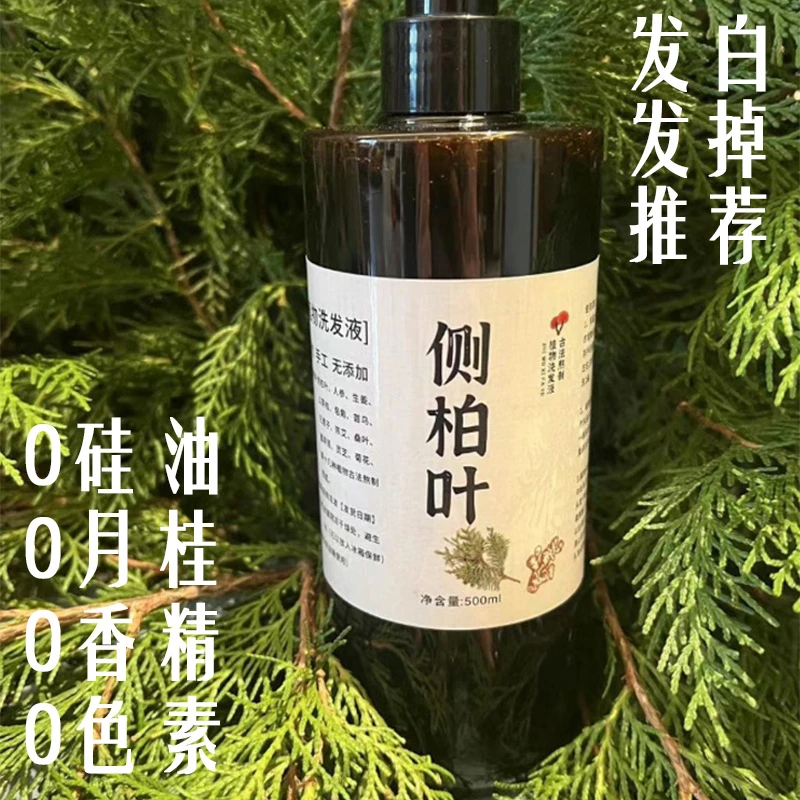 侧柏叶洗发水手工养发草本滋养润发柔顺养护控油