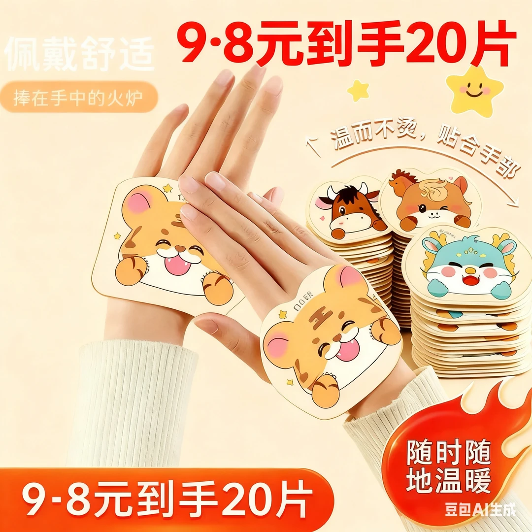 【穿戴式自发热暖手宝】暖脚宝冬季可爱家用暖宝宝贴