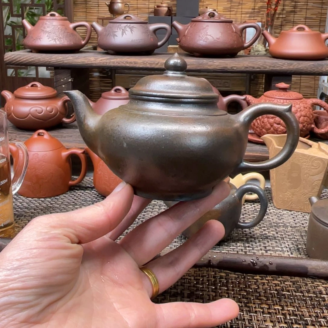 紫砂茶壶宜兴原矿紫砂手工制全190