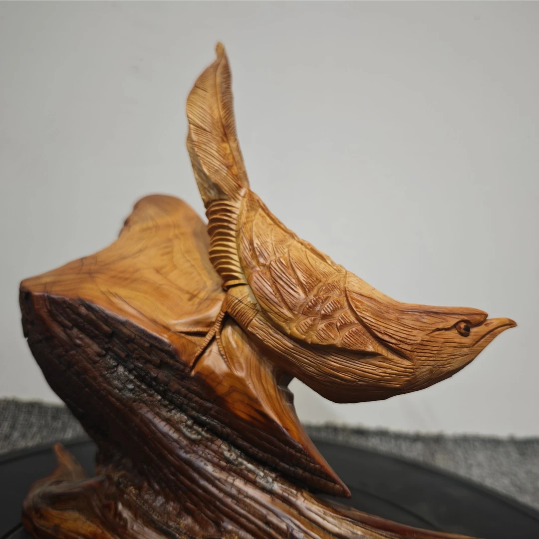 鼎铭东阳木雕喜庆福字福利手工传统雕刻摆件挂饰小礼物