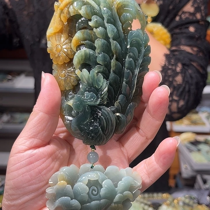 未镶嵌岫玉毛衣链