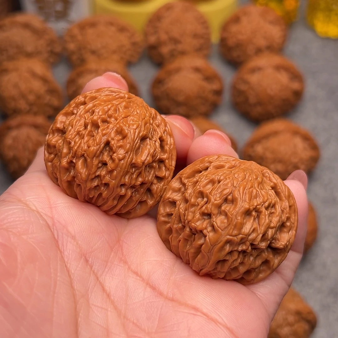 把件文玩核桃精品磨盘狮子头37全品