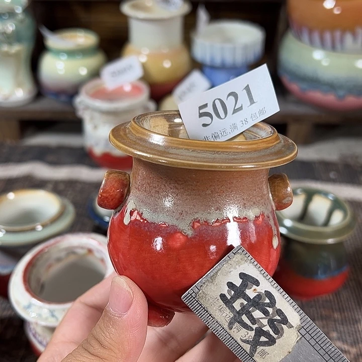 口4.5 手工花盆满30包邮