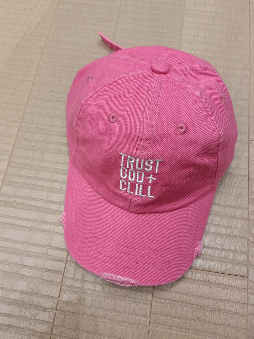 儿童韩系潮粉色棒球帽