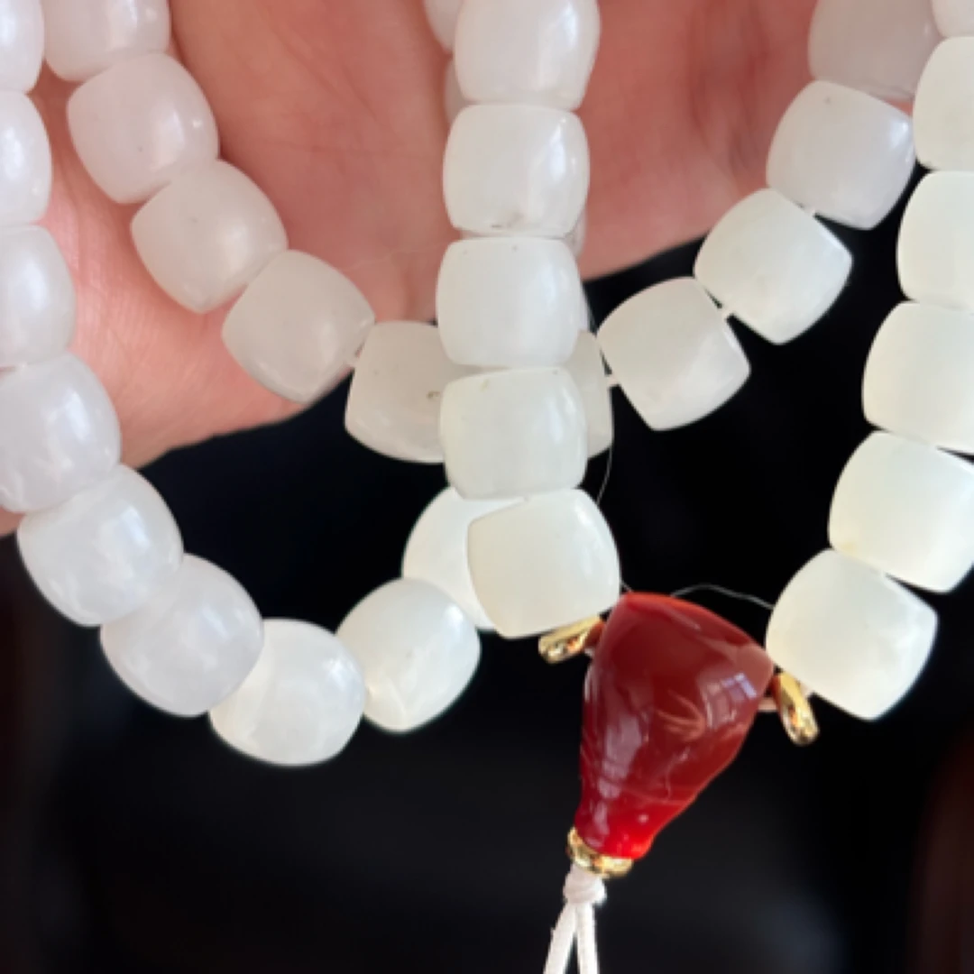 和田玉籽料整块料108珠