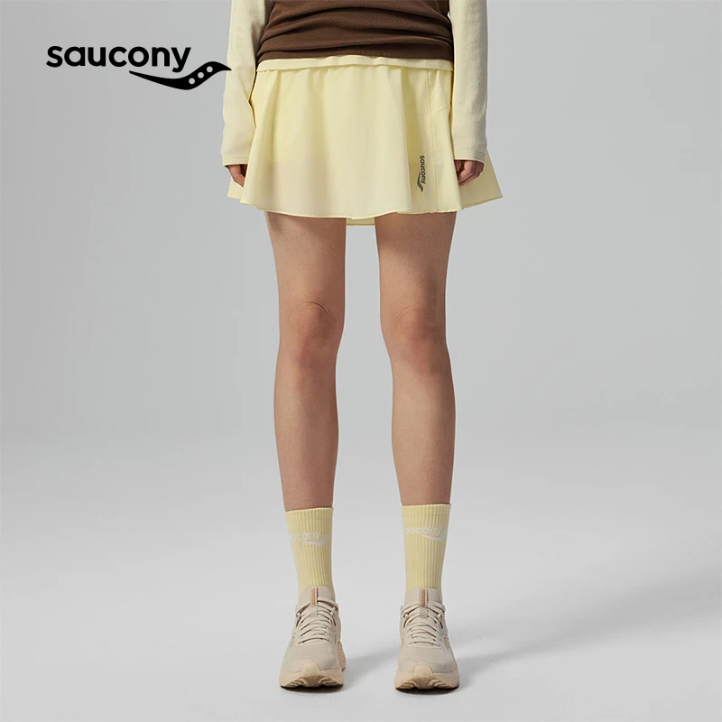 Saucony索康尼2025年夏季新款运动跑步女子短裤弹力休闲半身裙裤