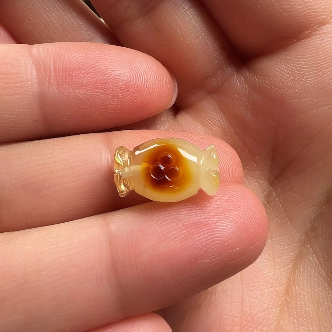蜜蜡颈饰未镶嵌糖果