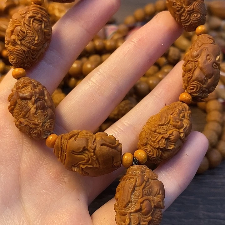 手串/手链橄榄核微瑕瑞兽财神