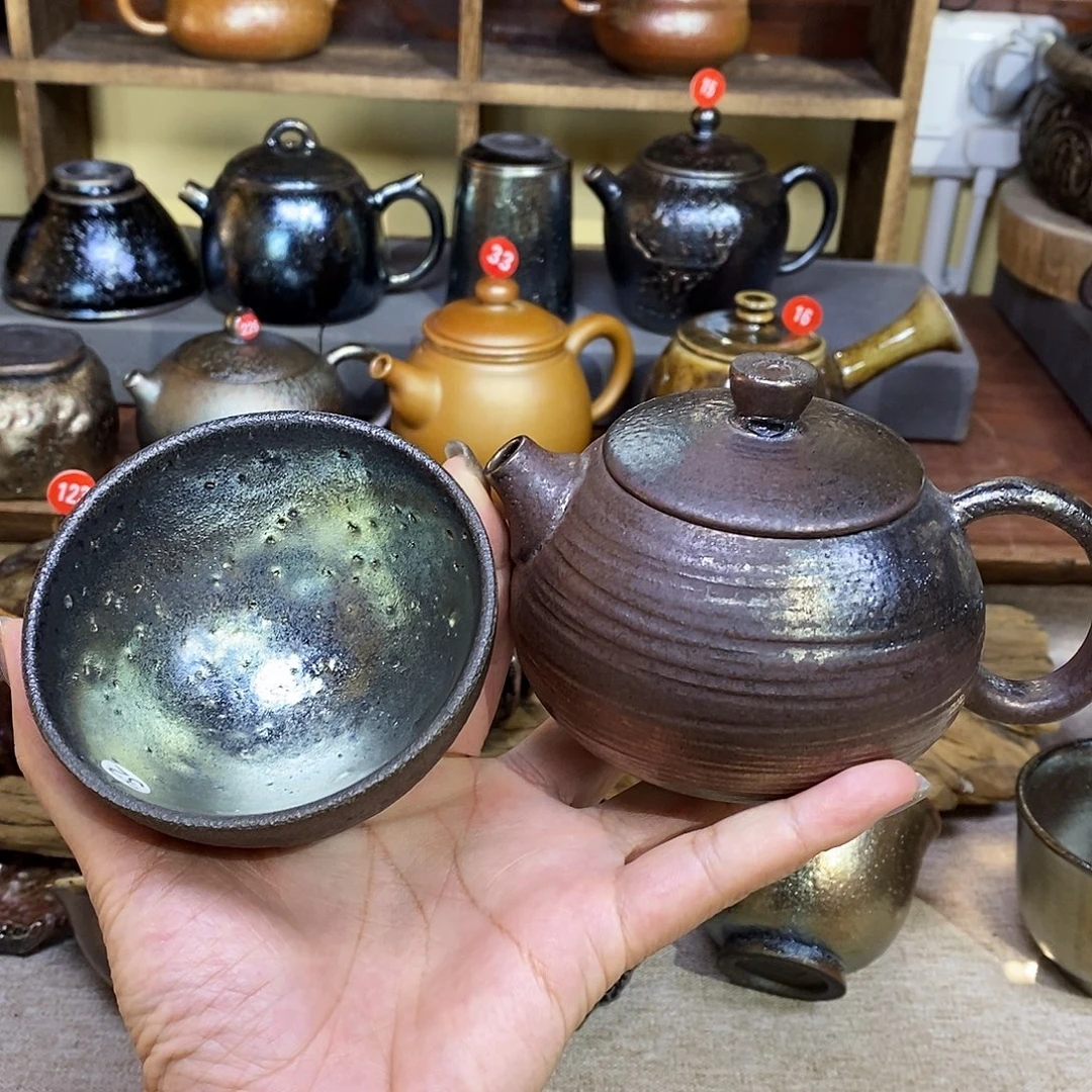 云南建水柴烧微瑕一壶一杯