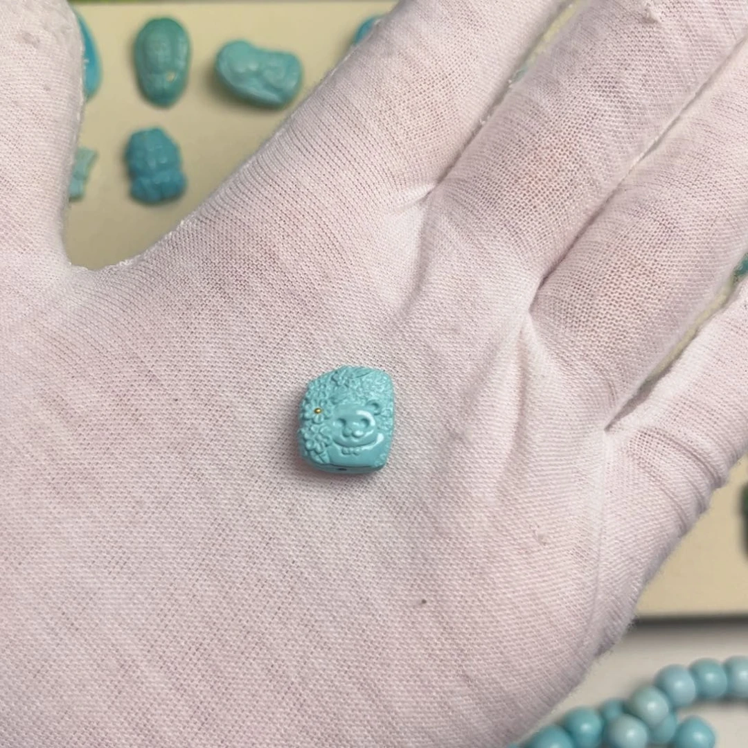 绿松石合金吊坠(不含链)