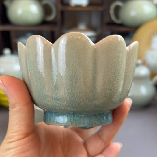 微瑕莲花碗不带礼盒