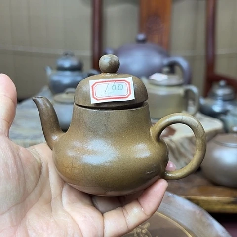 戬谷龙窑柴烧茶壶160