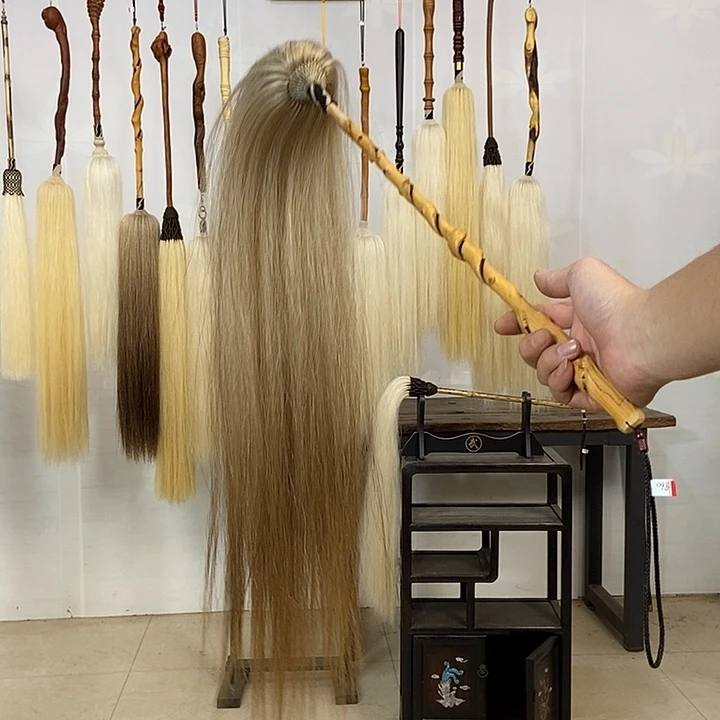 纯手工制作马尾拂尘