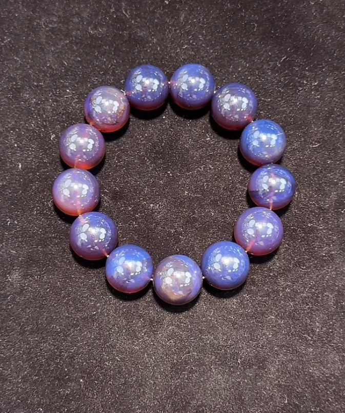 【齐福珠宝】10/13-/17mm天然琥珀帝王紫蜜单圈（多样性发其一）