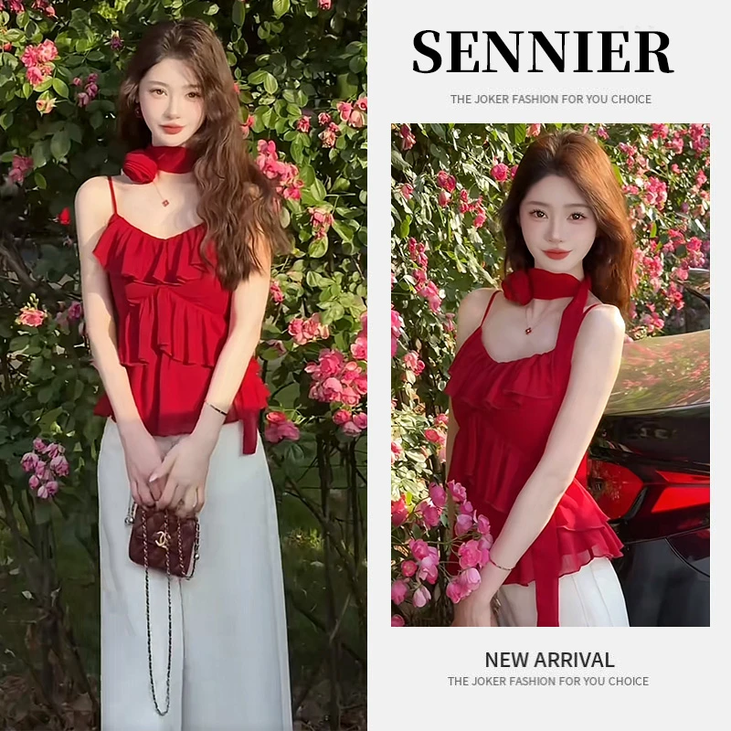 夏季时尚一整套女装2025新款爆款气质显白上衣高腰阔腿裤两件套潮