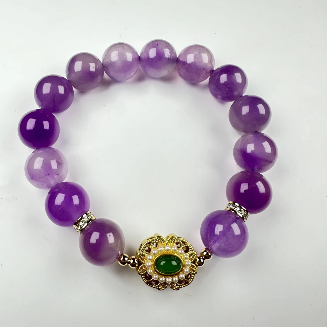 J027轻奢紫 胆 星 耀设计款手串 多样性发其一